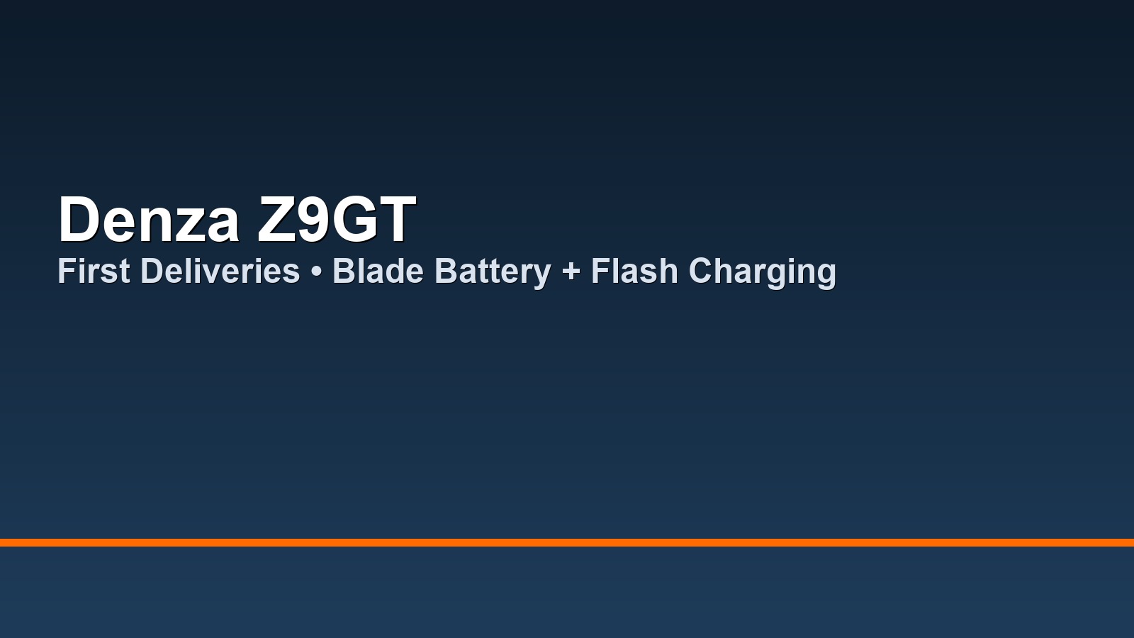 Denza Z9GT first deliveries