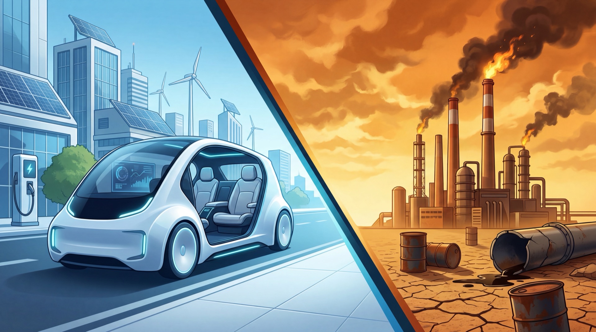 Electric Vehicle Industry Gains Strategic Momentum as Oil Markets Face Fresh Disruption