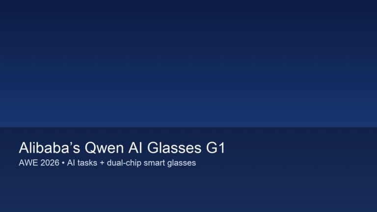 Alibaba’s Qwen AI Glasses G1 debuts at AWE 2026