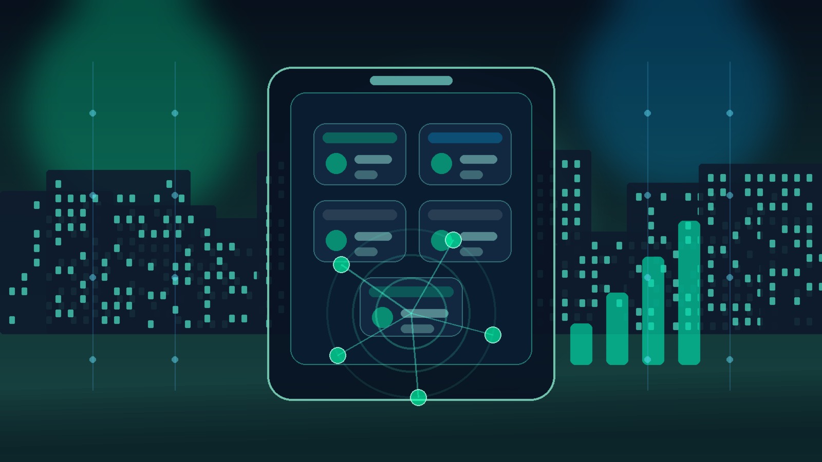 Tencent AI investment and WeChat agent editorial illustration