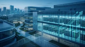 Tencent AI investment featured image with data center and China tech campus