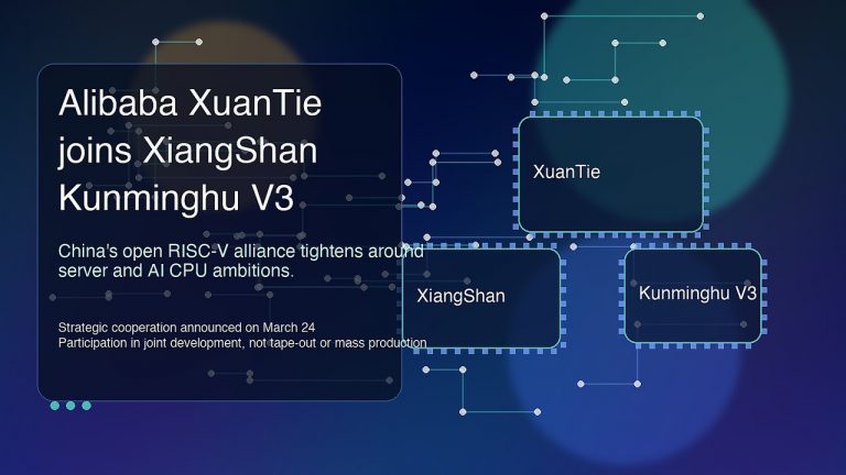 Alibaba’s XuanTie Joins XiangShan’s Kunminghu V3 as China Tightens Its Open RISC-V Alliance