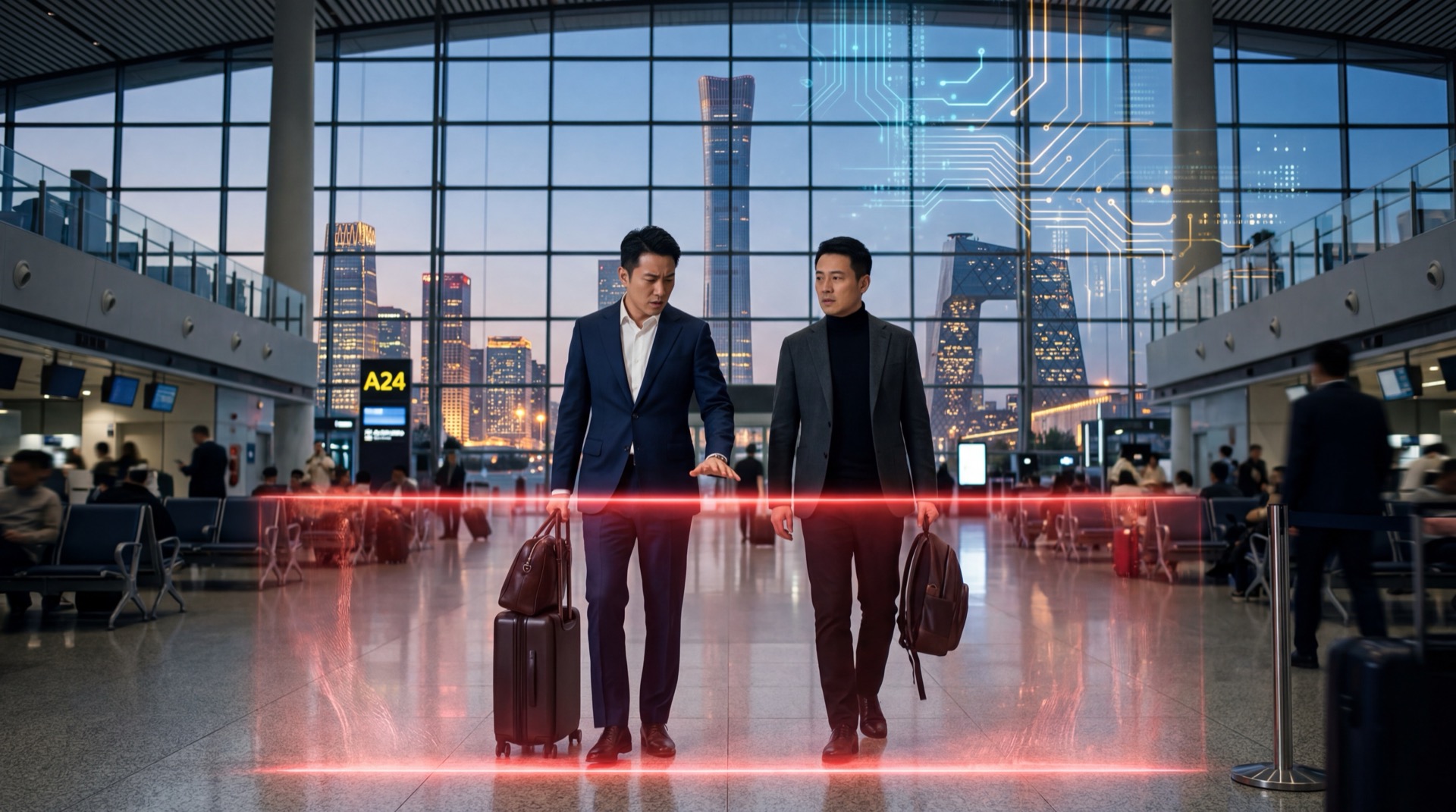 Two AI startup founders halted at an airport departure gate under China’s review of the Meta-Manus deal.