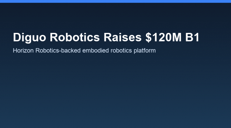 Horizon Robotics’ Diguo Raises $120M B1 as Industrial Capital Bets on Embodied Robotics
